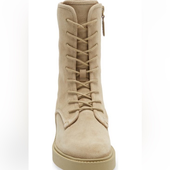 Vince Kady Lace-Up Leather Bootie Women Size 7.5 - Picture 2 of 10